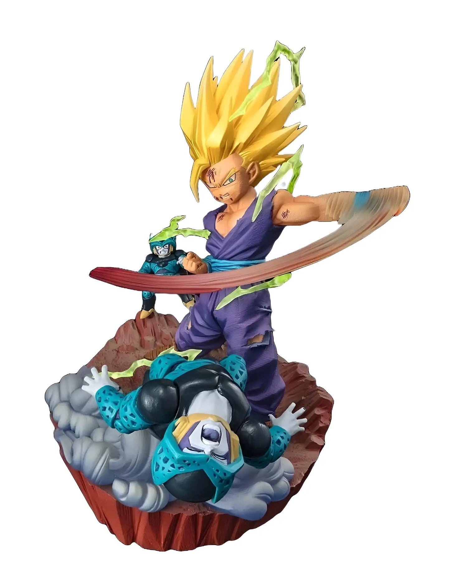 Dragon Ball Z - Figurine Son Gohan SSJ2 vs Cell Jr - Figuarts Zero Anger Exploding Into Power - Figurine & Kawaii - 2