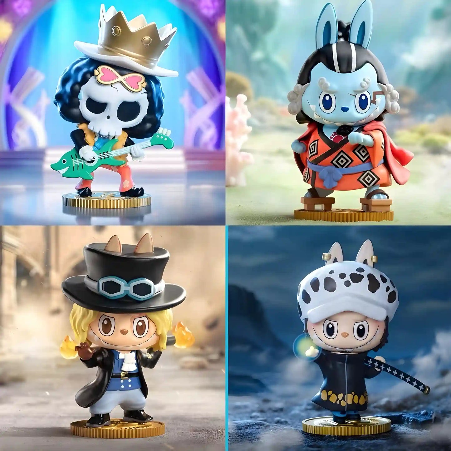 One Piece x Pop Mart - Figurine Kawaii Labubu The Monsters - Boîte Mystère - Figurine & Kawaii - 3