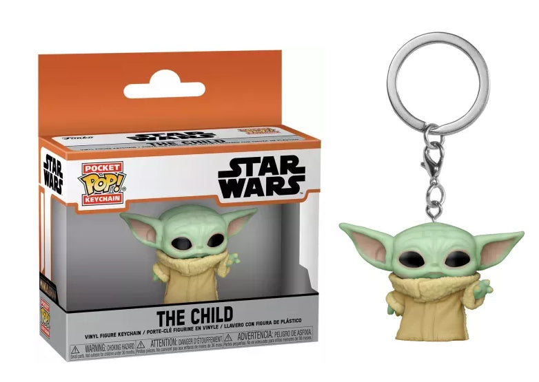 The Mandalorian - Porte-clés Bébé Yoda - Pocket Pop Keychain - Figurine & Kawaii