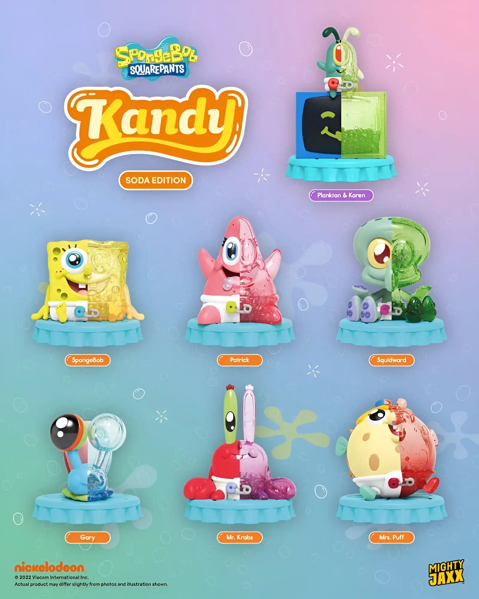 Bob L'Éponge - Figurine Kandy X Sanrio FT. Jason Soda Edition - Boîte Mystère - Figurine & Kawaii - 3
