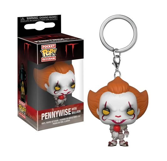 Ça - Porte-clés Pennywise Avec Son Ballon Rouge - Pocket Pop Keychain - Figurine & Kawaii - 1