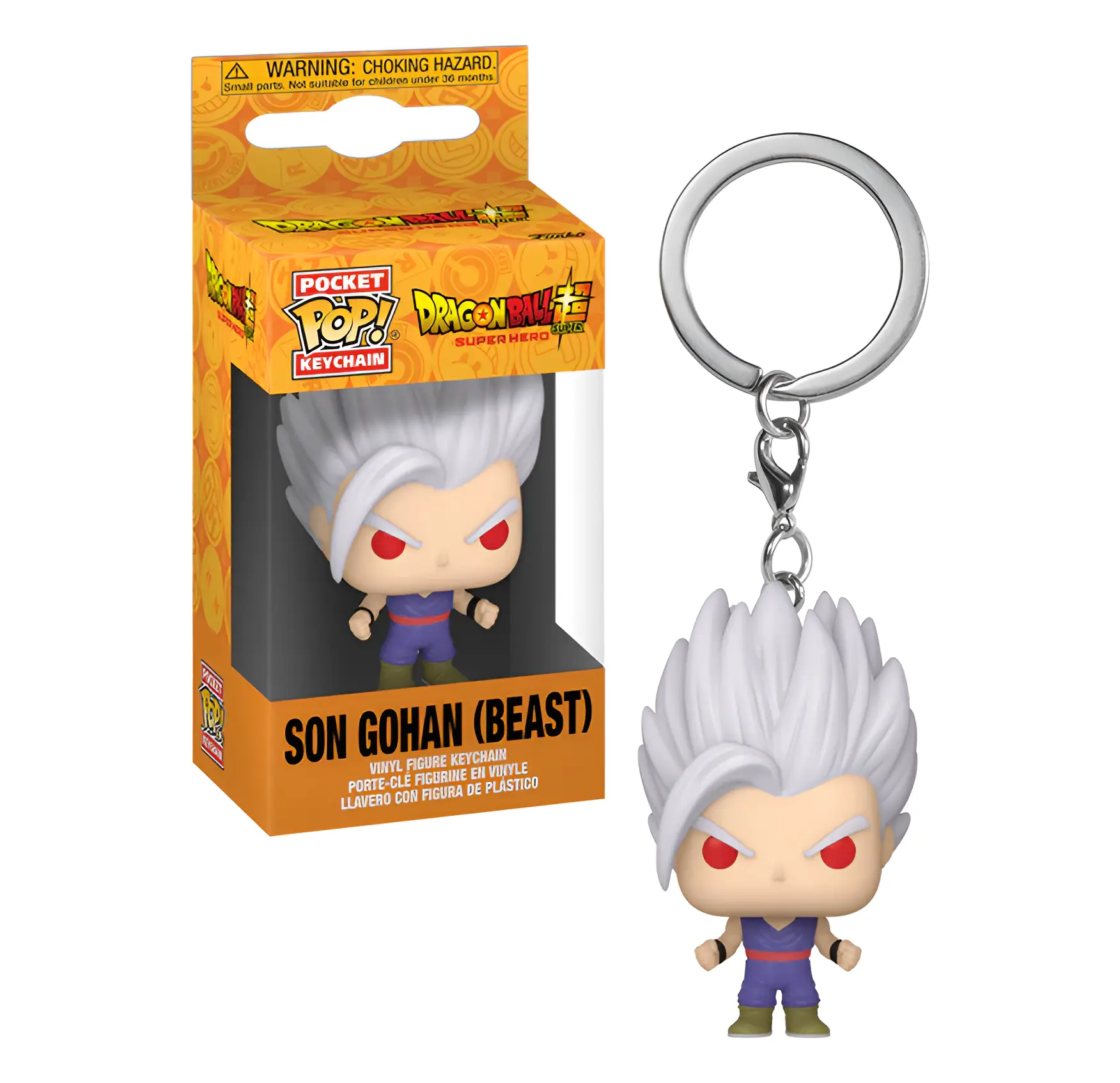 Dragon Ball Super - Porte-clés Gohan Ultra Instinct - Pocket Pop Keychain - Figurine & Kawaii - 1
