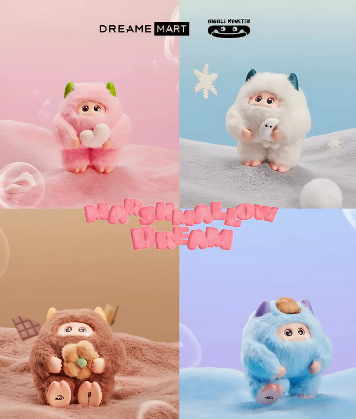 Giggle Monster - Peluche Kawaii Marshmallow Dreams - Boîte Mystère - Figurine & Kawaii - 1