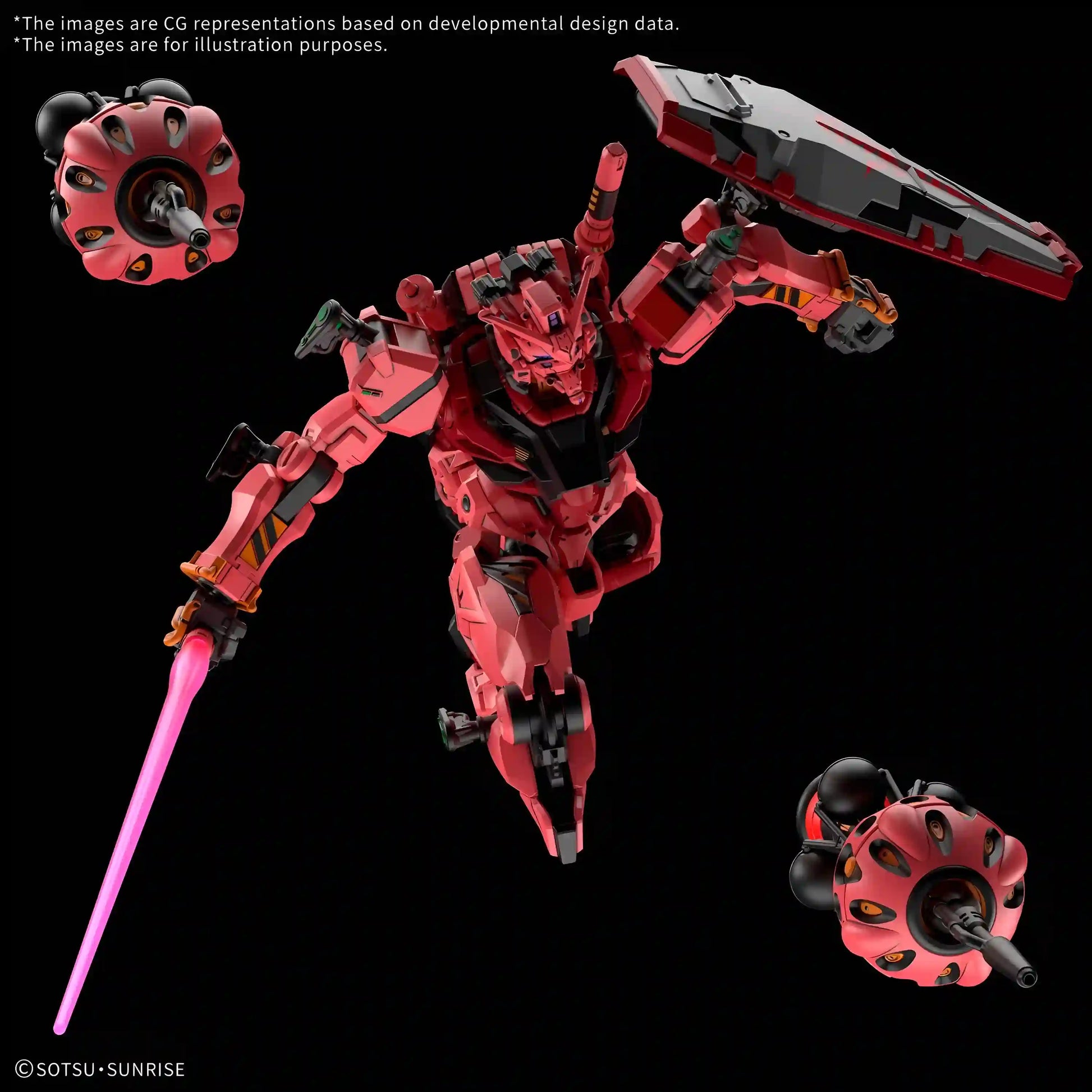 Gundam - Maquette Gunpla Red Gundam - GQuuuuuuX Series HG 1/144 - Figurine & Kawaii - 4