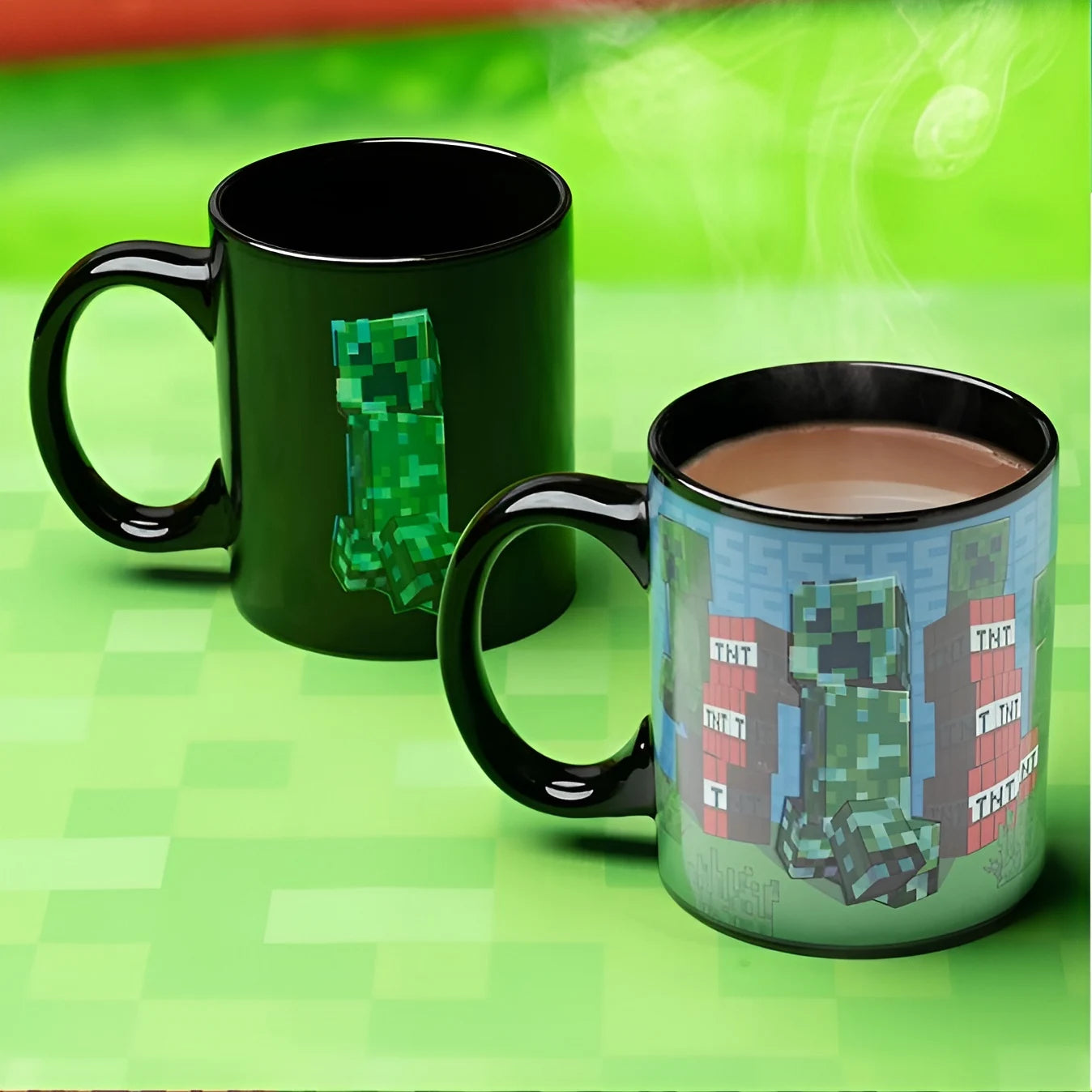 Minecraft - Mug Thermoréactif Creeper - 300ml - Figurine & Kawaii - 3