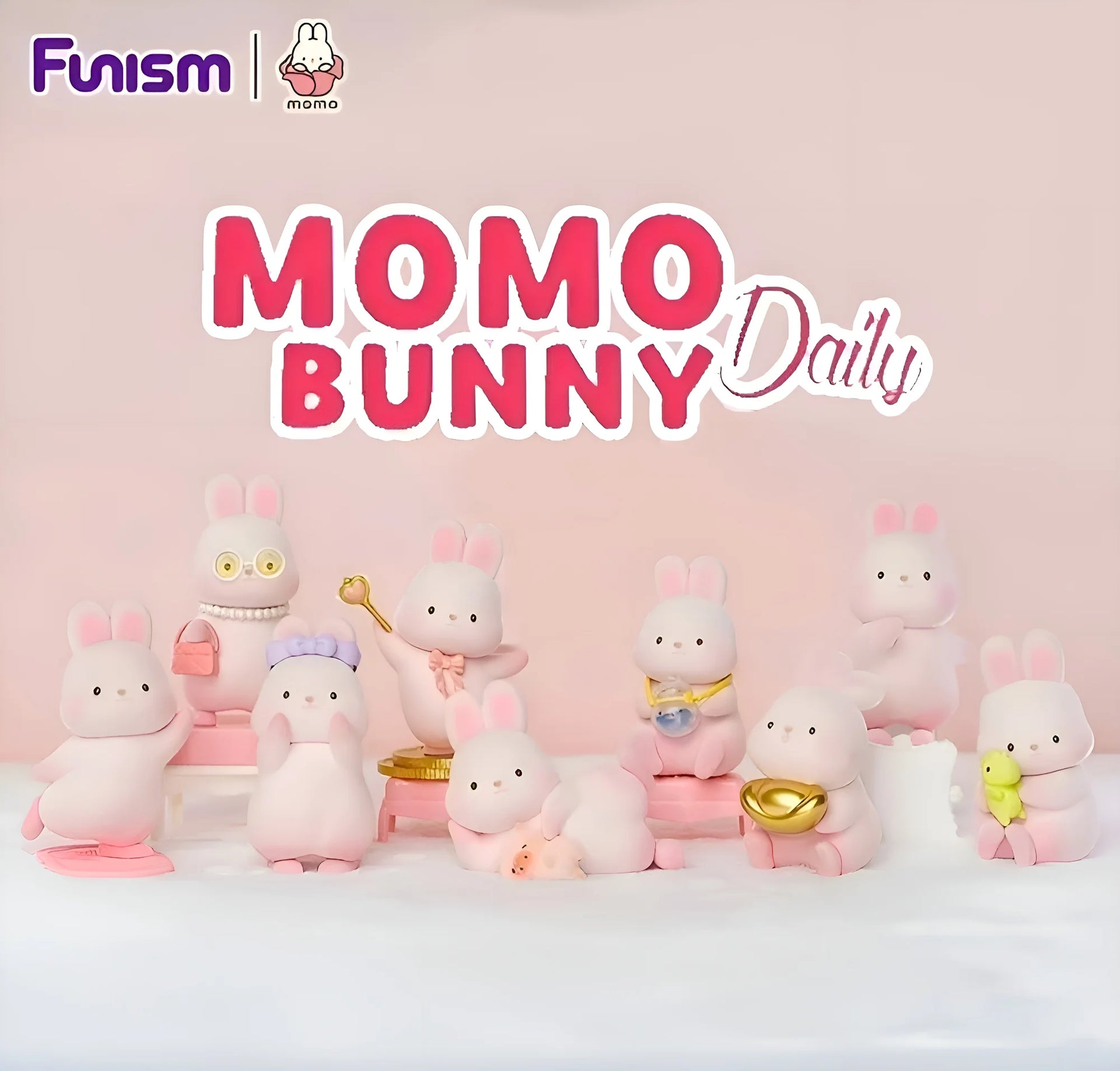 Momo Bunny - Kawaii Daily Figurine - Mystery Box - Figurine &amp