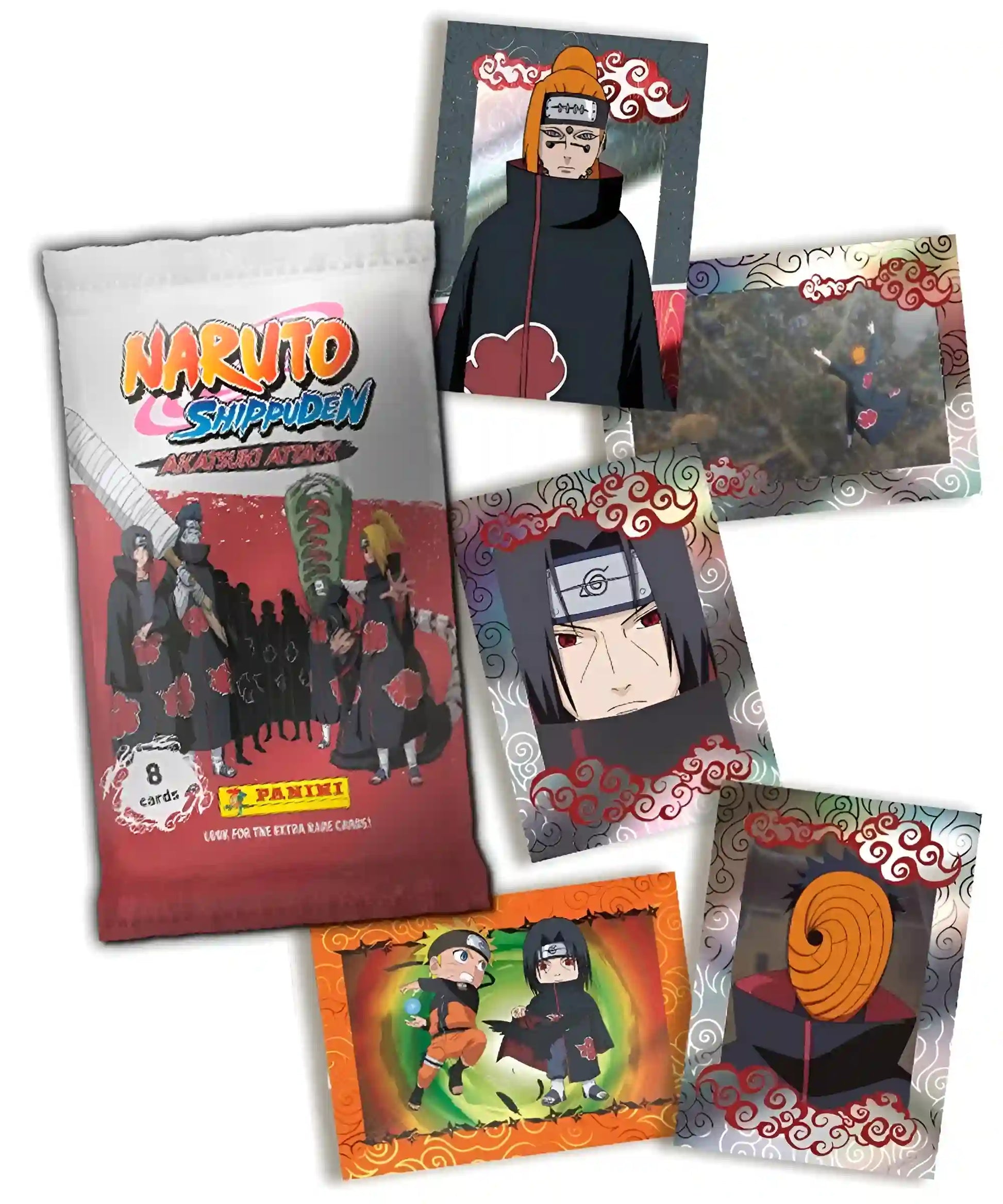 Naruto Shippuden - Pack De Démarrage De Cartes A Collectionner - 1 Classeur + 3 Pochettes - Akatsuki Attack - Figurine & Kawaii - 2