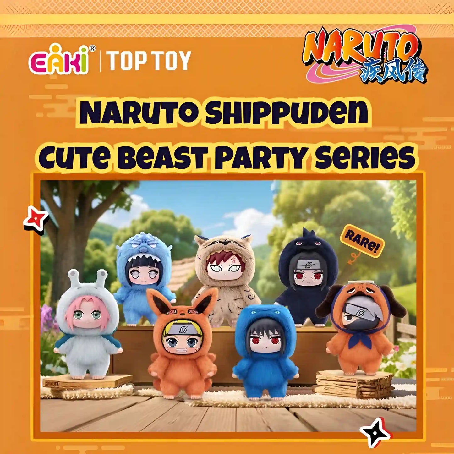 Naruto Shippuden - Peluche Cute Beast Party - Boîte Mystère - Figurine & Kawaii - 9