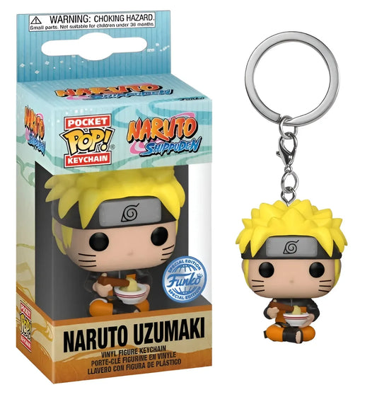Naruto Shippuden - Porte-clés Uzumaki Naruto avec ses nouilles - Pocket Pop Keychain - Figurine & Kawaii - 1