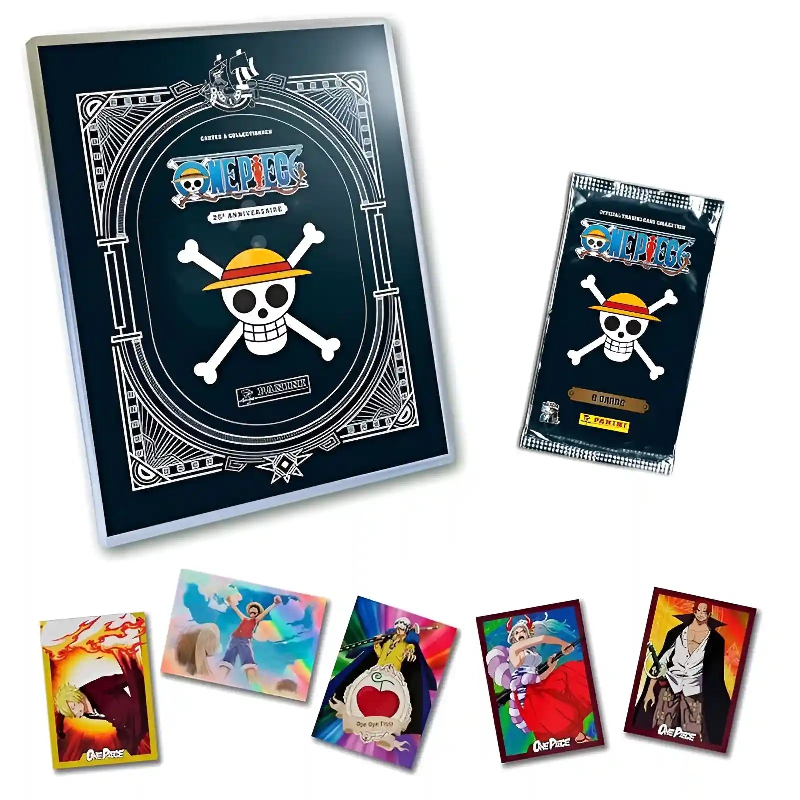One Piece - Pack De Démarrage De Cartes A Collectionner - 1 Classeur + 2 Pochettes + 1 Carte En Edition Limitée - 25ème Anniversaire - Figurine & Kawaii - 1