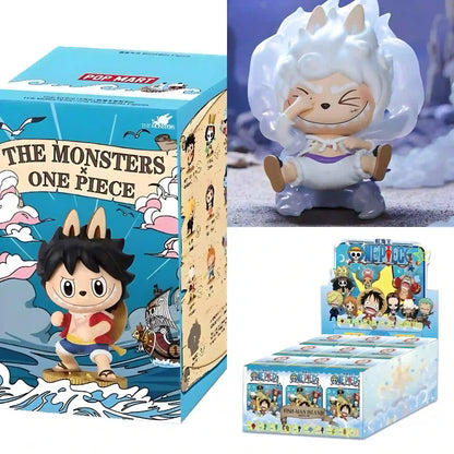 One Piece x Pop Mart - Figurine Kawaii Labubu The Monsters - Boîte Mystère - Figurine & Kawaii