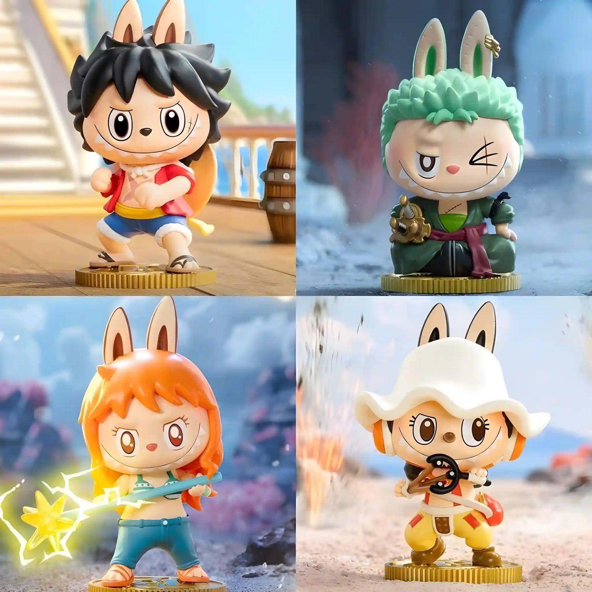 One Piece x Pop Mart - Figurine Kawaii Labubu The Monsters - Boîte Mystère - Figurine & Kawaii - 2