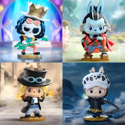 One Piece x Pop Mart - Figurine Kawaii Labubu The Monsters - Boîte Mystère