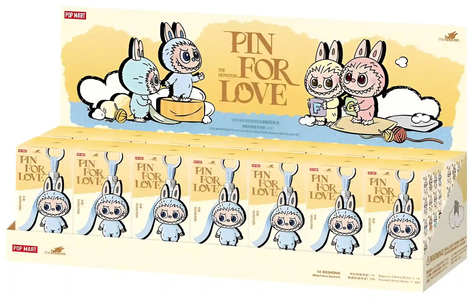 Pop Mart - Labubu The Monsters - Pin For Love (N-Z) - Boîte Mystère - Figurine & Kawaii - 6