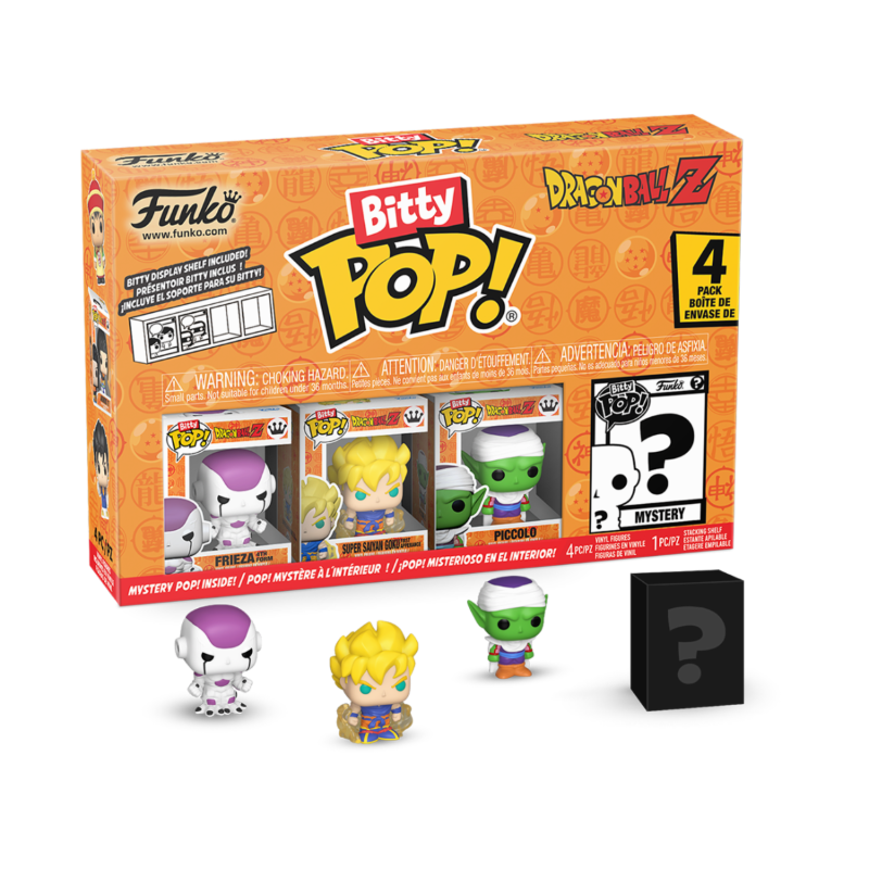 Dragon Ball Z - Pack de 4 Mini Figurines (Dont 1 Mystère) - Bitty Pop - Figurine & Kawaii - 3