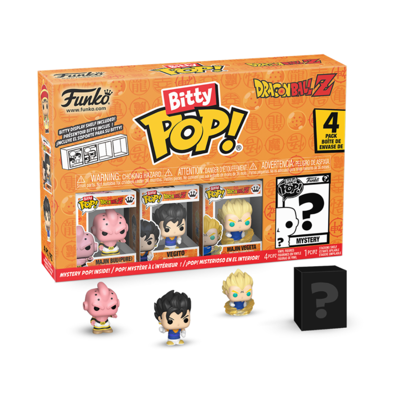 Dragon Ball Z - Pack de 4 Mini Figurines (Dont 1 Mystère) - Bitty Pop - Figurine & Kawaii - 2