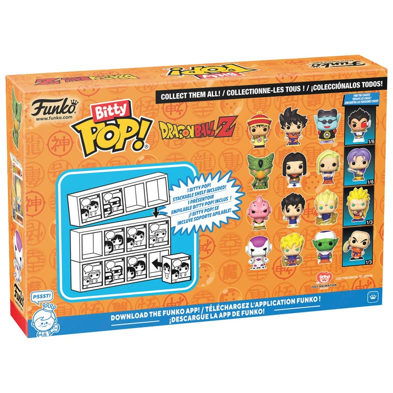 Dragon Ball Z - Pack de 4 Mini Figurines (Dont 1 Mystère) - Bitty Pop - Figurine & Kawaii - 5